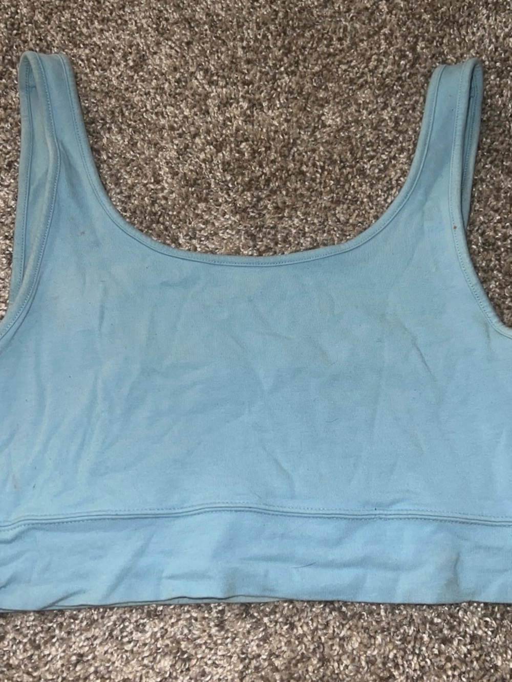 American Eagle Sky Blue Ribbed Tank Top